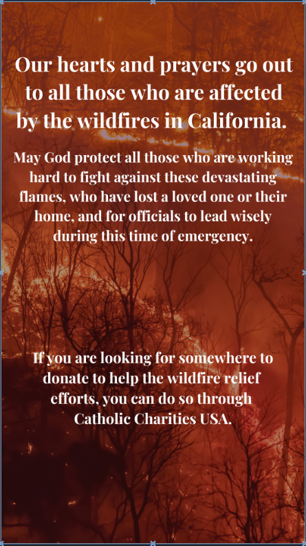 A Prayer For The California Wildfires St Francis De Sales Parish